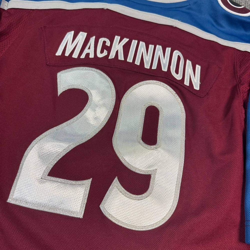 NHL Colorado Avalanche Hockey Jersey Youth L/XL Burgundy Blue Embroidered Logo - Picture 4 of 14